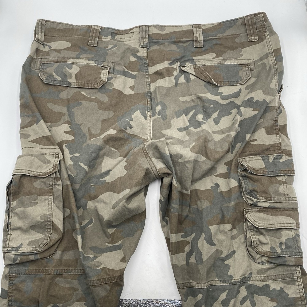Wrangler Woodland Camo Cargo Pants Mens 44x30โ Regular Taper SEE PICS VGC